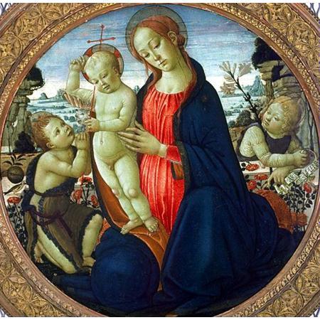 JACOPO del SELLAIO Madonna and Child with Infant, St. John the Baptist and Attending Angel china oil painting image